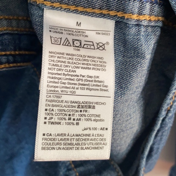 men’s gap denim shirt - Picture 6 of 7